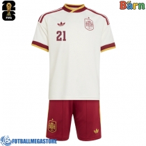 Fotballdrakt Barn Spania Mikel Oyarzabal #21 Bortedraktsett VM 2026 Kortermet (+ Korte bukser)